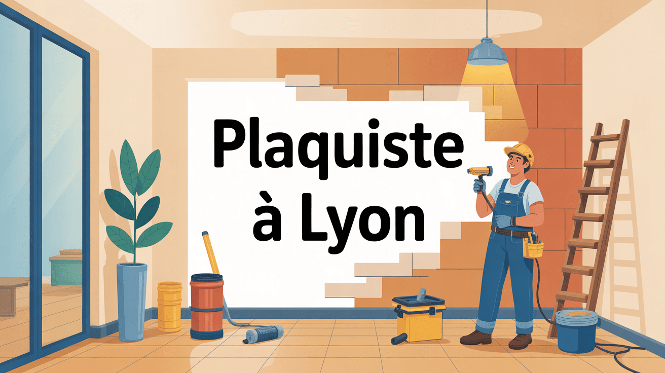 plaquiste lyon en action sur chantier de rénovation