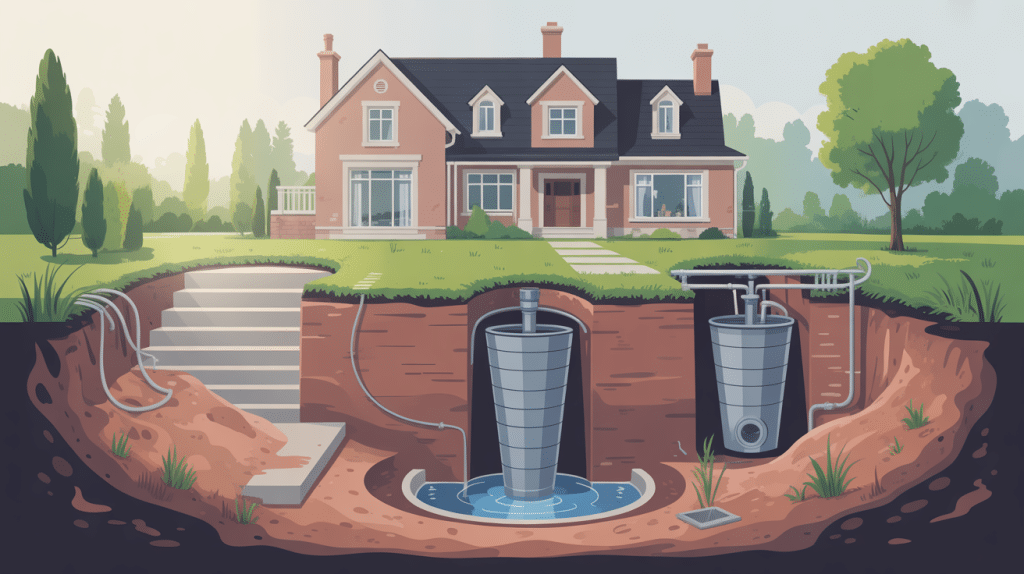 illustration prix remplacement fosse septique maison et installation