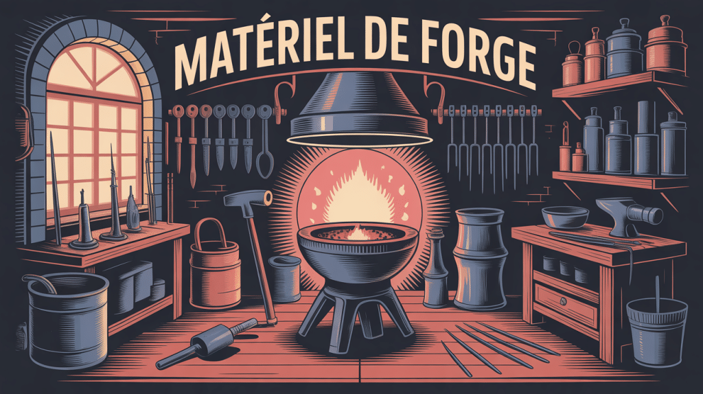 illustration atelier quel matériel pour forger du métal