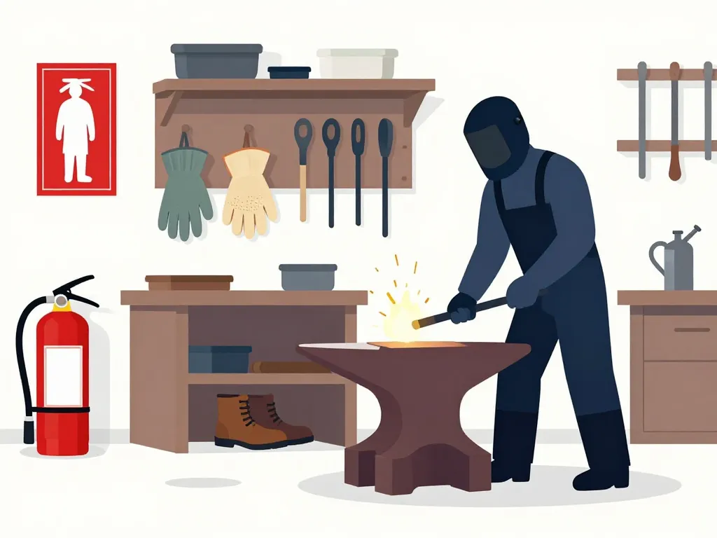 sécurité organisation quel matériel pour forger du métal