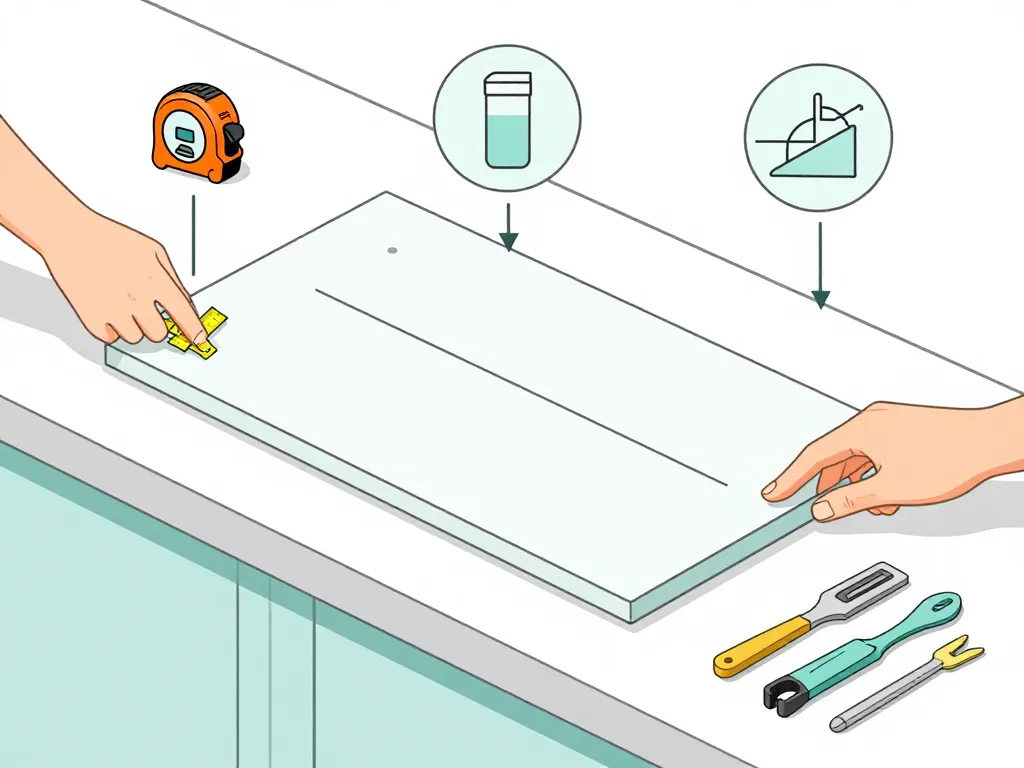 Refaire un plan de travail de cuisine étapes installation visuelle