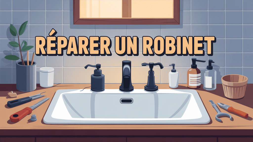illustration robinet qui fuit comment réparer facilement