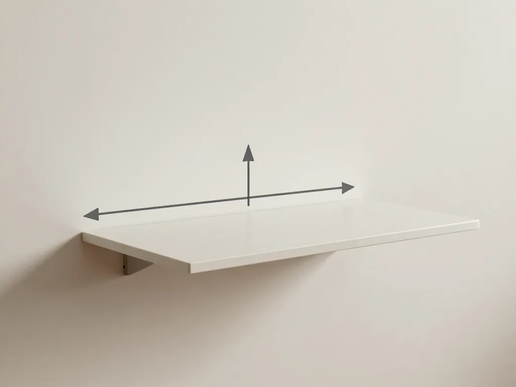 Schéma fixation plan de travail suspendu sécurisé