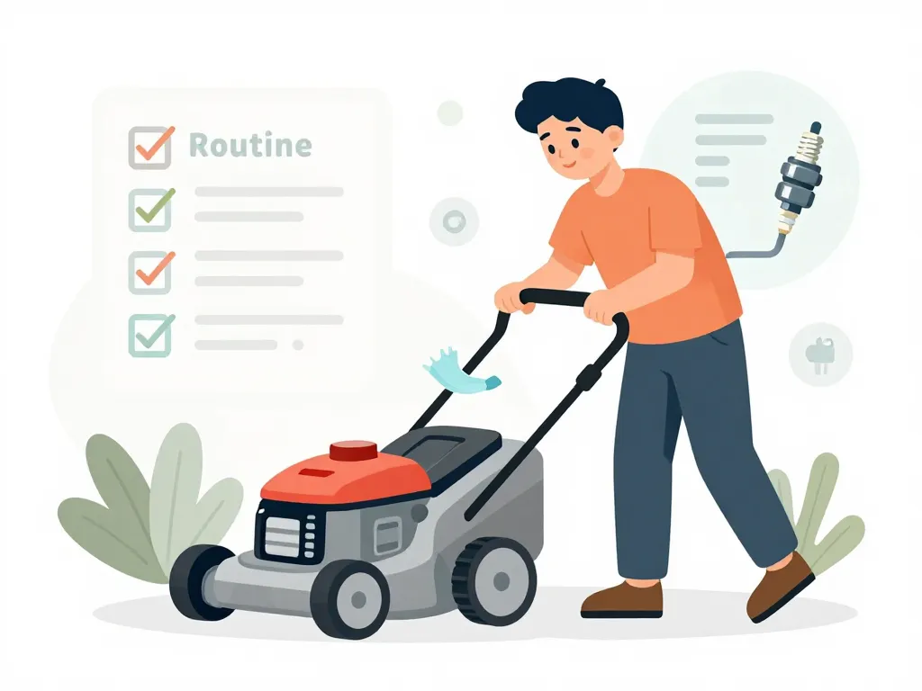 Maintenance tondeuse demarre et cale entretien prévention