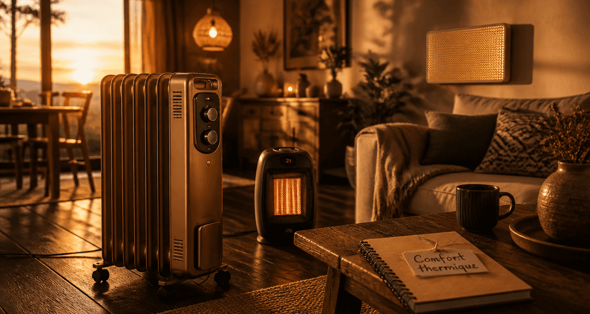 Chauffage d'appoint basse consommation radiateur céramique infrarouge