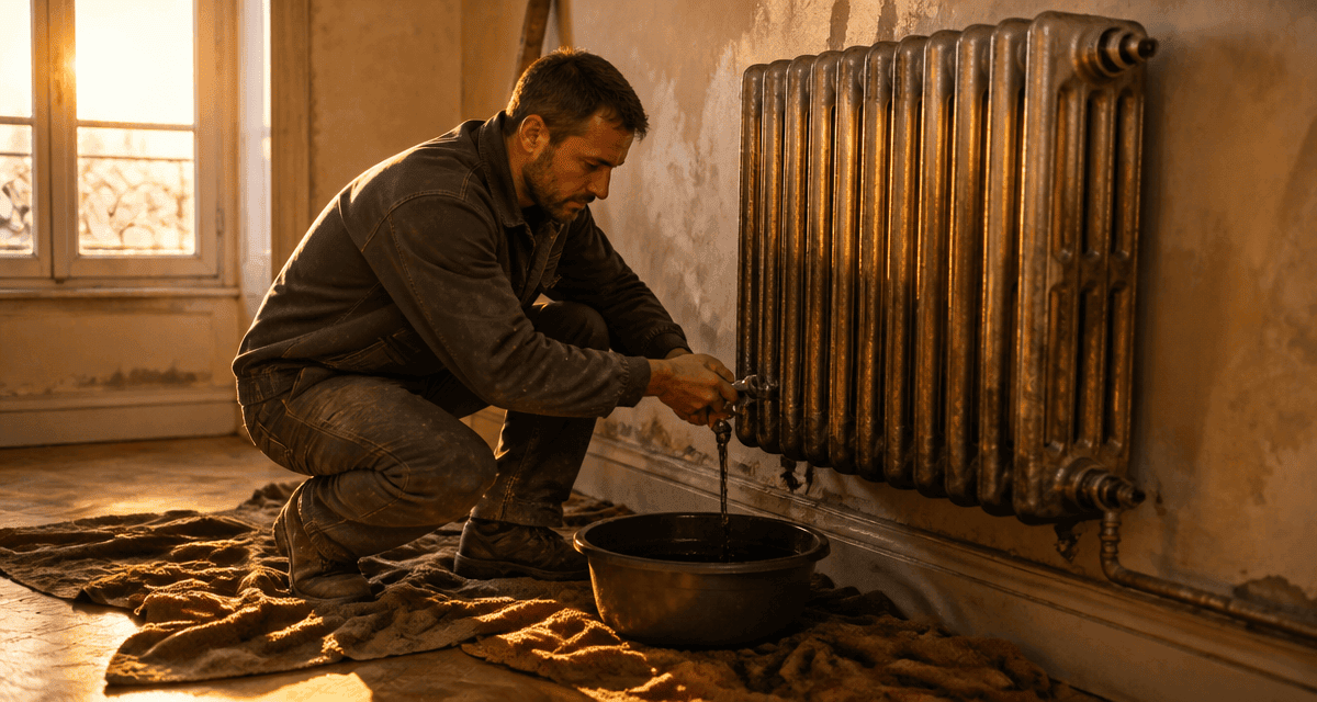 comment demonter radiateur fonte salon