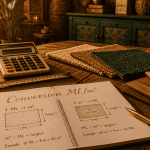 conversion metre lineaire en m2 avec outils sur table