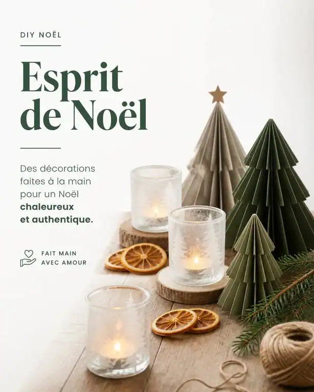 Activités manuelles de Noël : décorations DIY faites maison