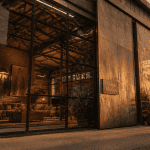 hangar aménagé en maison vue extérieure loft