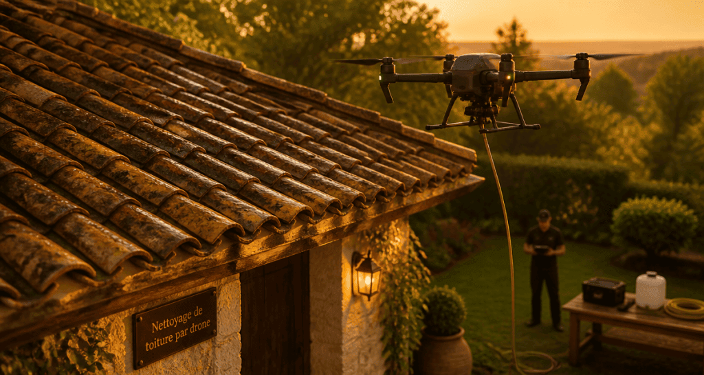 nettoyage toiture par drone avis sur toit en tuiles
