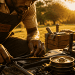réglage tension courroie tondeuse autoportée mains outils