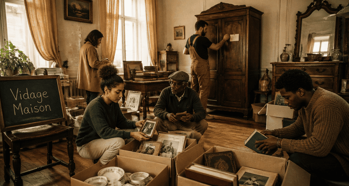 vidage maison tri objets souvenirs