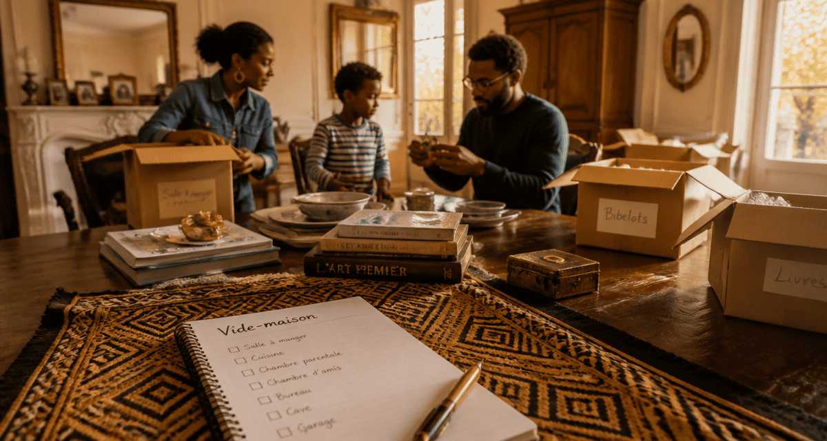 vide maison dijon famille trie objets