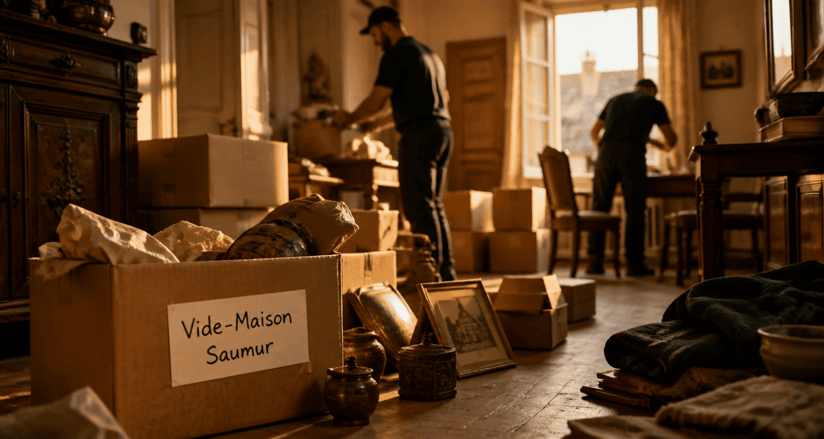 Vide maison Saumur meubles cartons professionnels