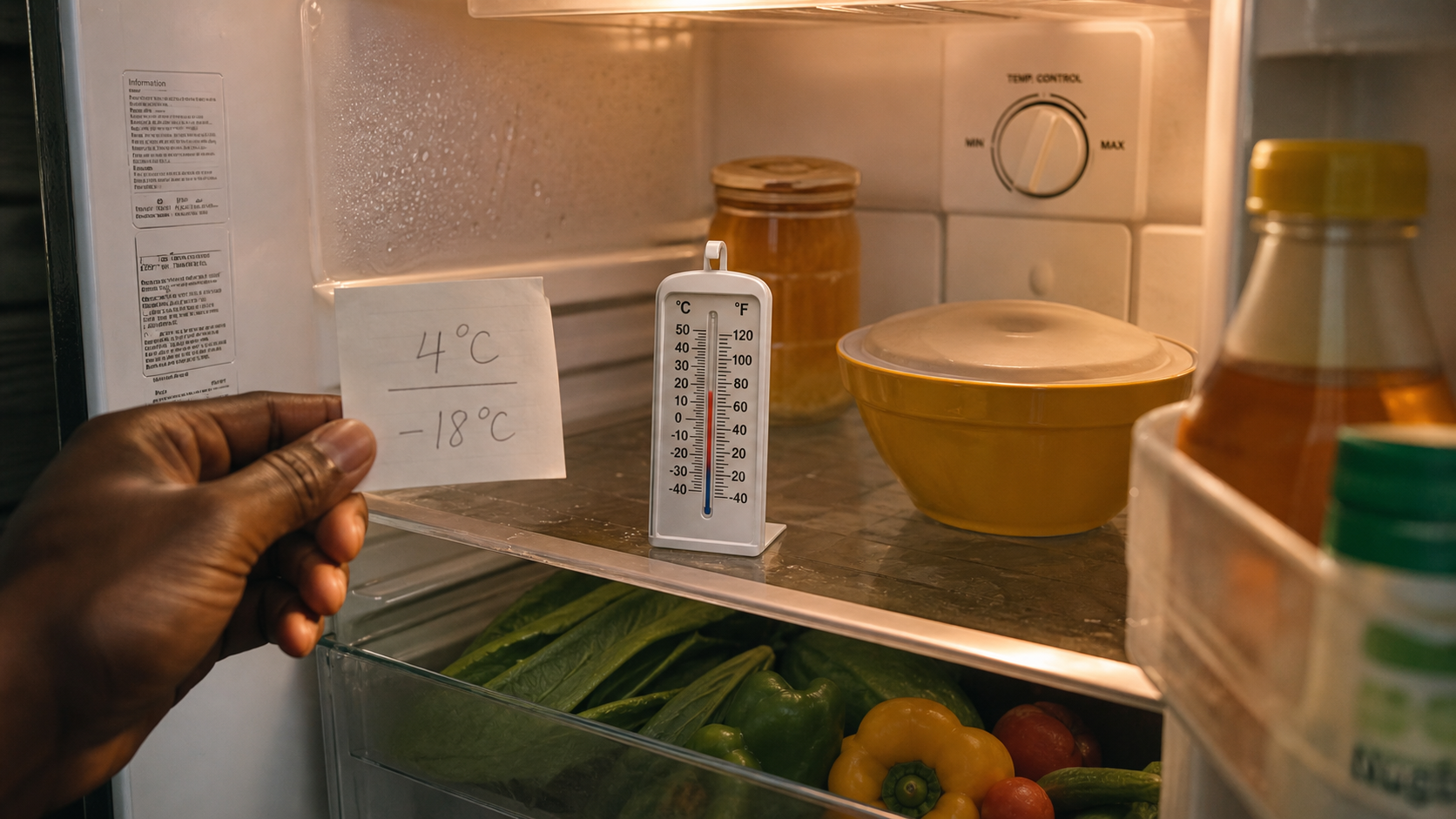 Comment regler un frigo : 5 plus froid que 1, test température 4°C et -18°C