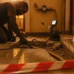 Fuite d'eau canalisation enterrée sous chape solution : réparation sans tout casser