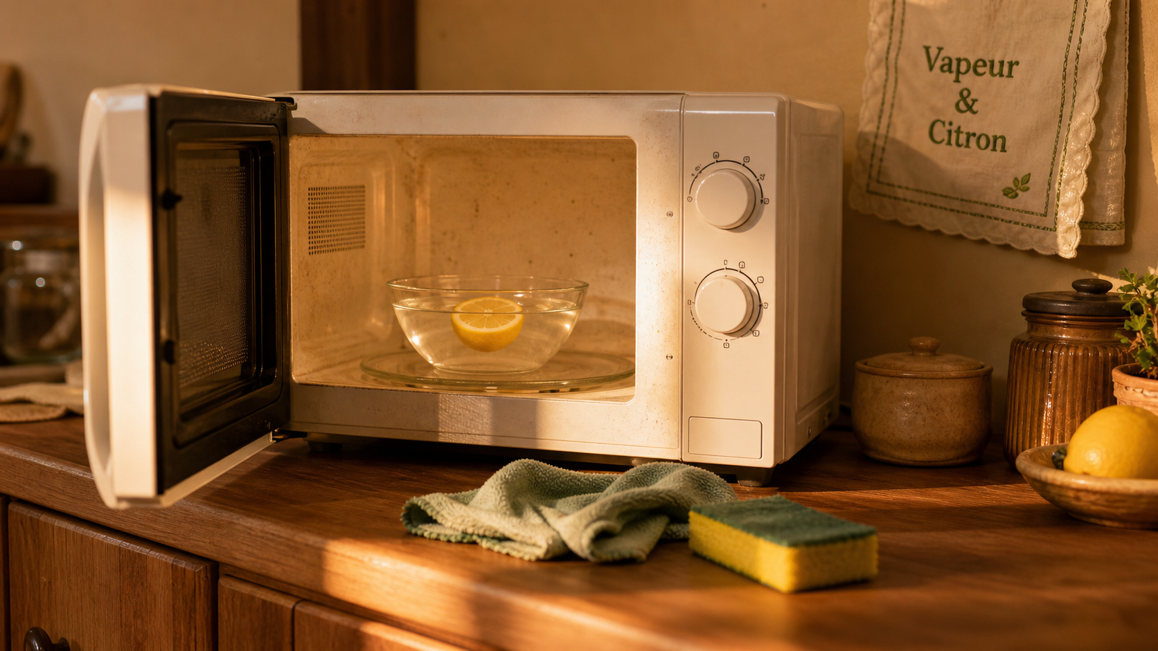 Nettoyage micro onde au citron : vapeur et désinfection