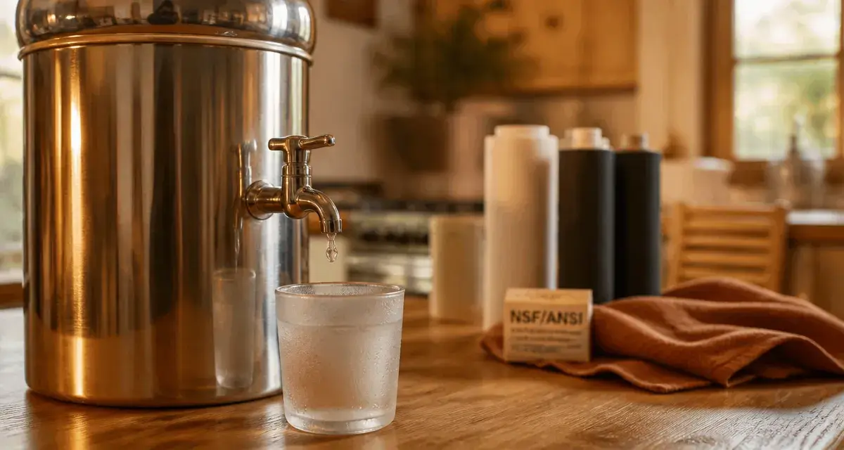 Quelle fontaine à eau choisir : fontaine inox avec filtres pour eau pure quotidienne