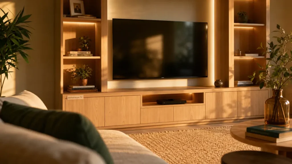Meuble bibliothèque TV : choisir 140 cm, 55 pouces et les bons modules