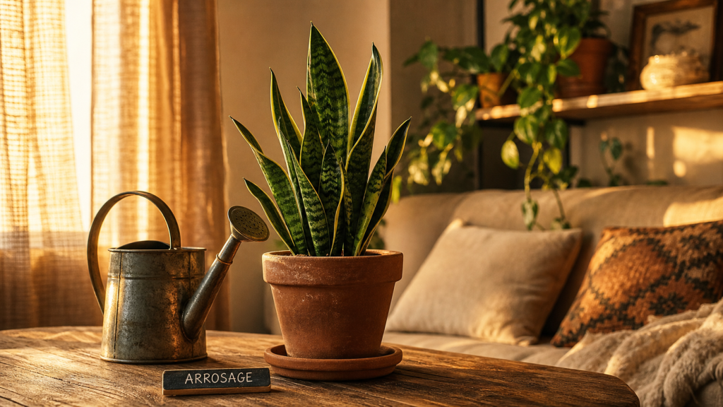 Sansevieria, plantes d'intérieur faciles d'entretien, peu de lumière
