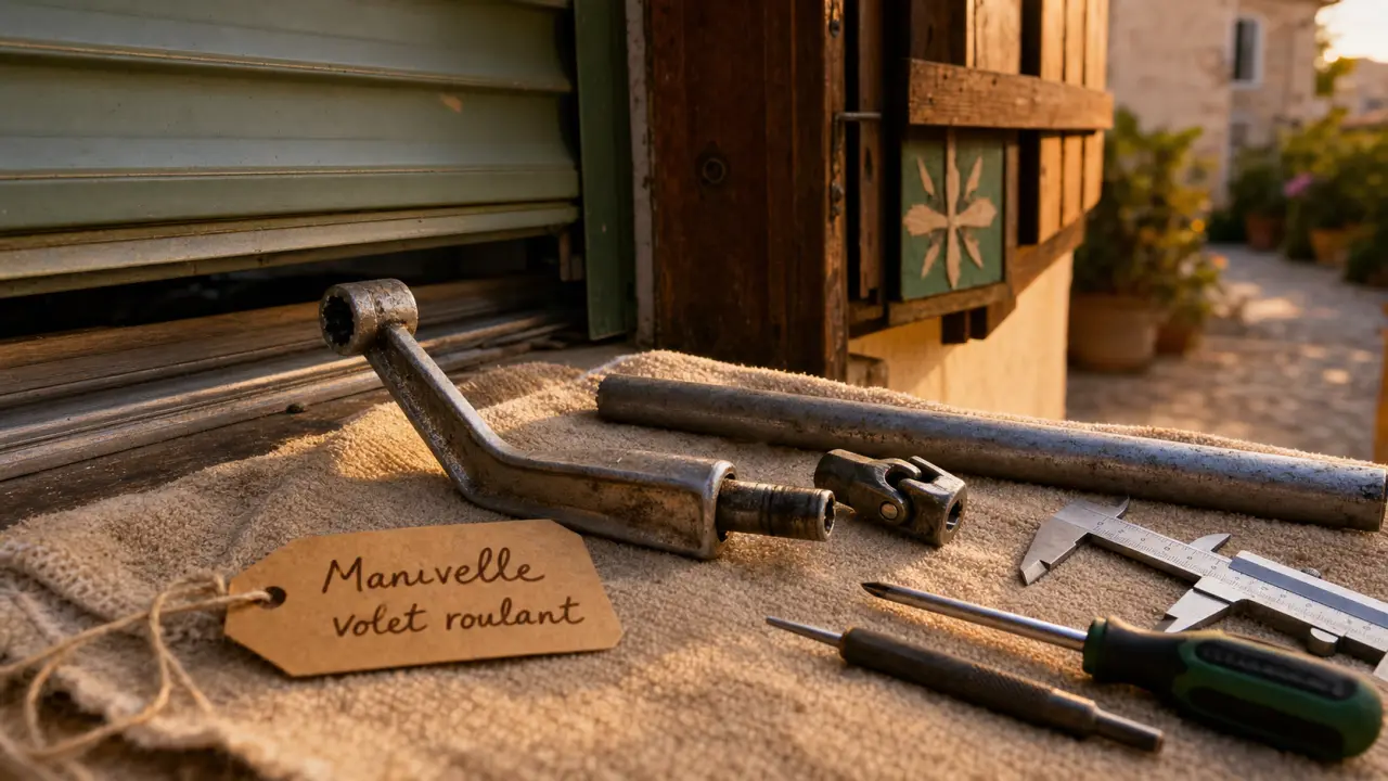 Remplacer manivelle volet roulant : tringle et cardan
