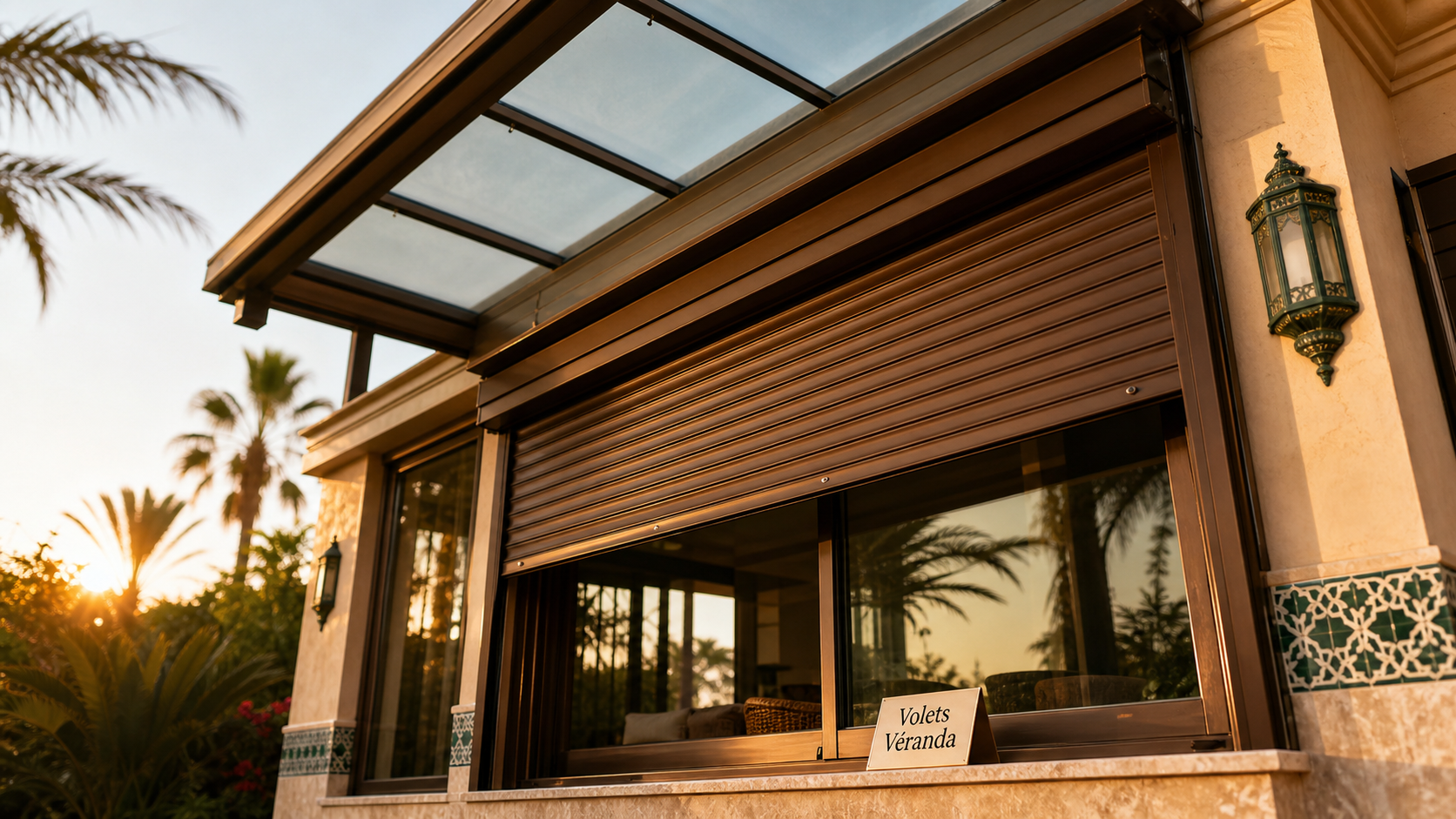 Volet roulant veranda pour isolation thermique et sécurité sur mesure