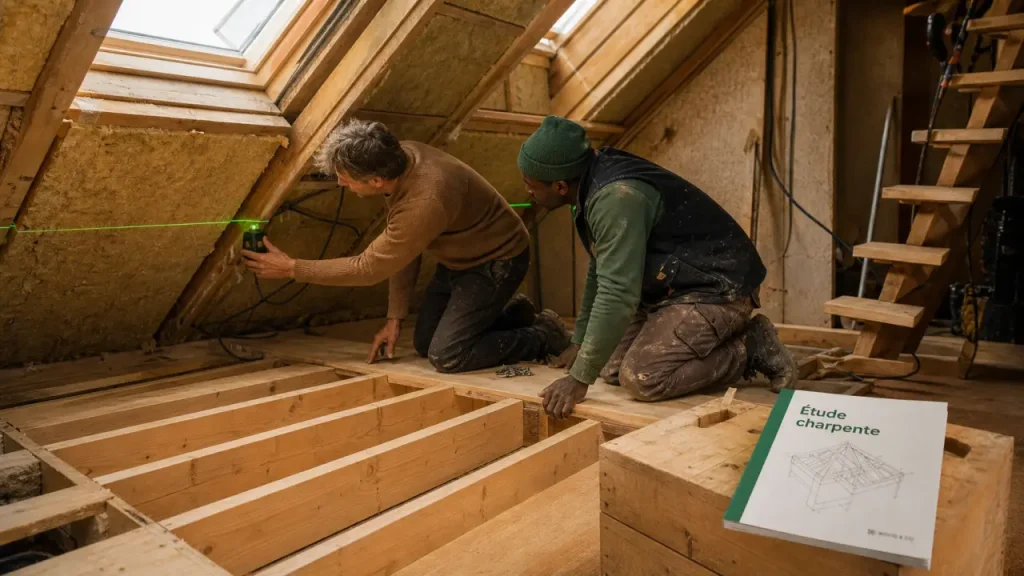 Aménager des combles : hauteur de 1,80 m, pente à 30° et démarches à vérifier avant les travaux