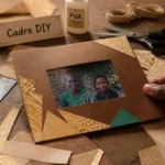 Cadre photo fabriquer DIY en carton, prêt pour photo