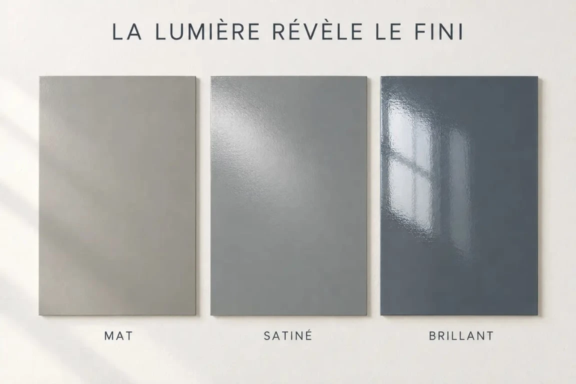 Comparaison mat satin brillant pour choisir une peinture satinee murale