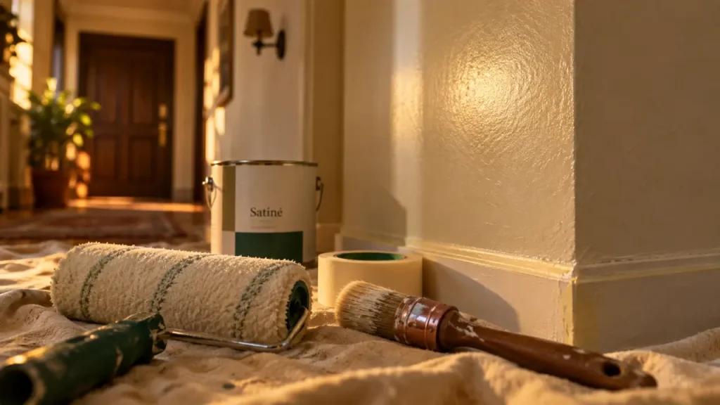 Peinture satinée murale : des murs lumineux et faciles à entretenir