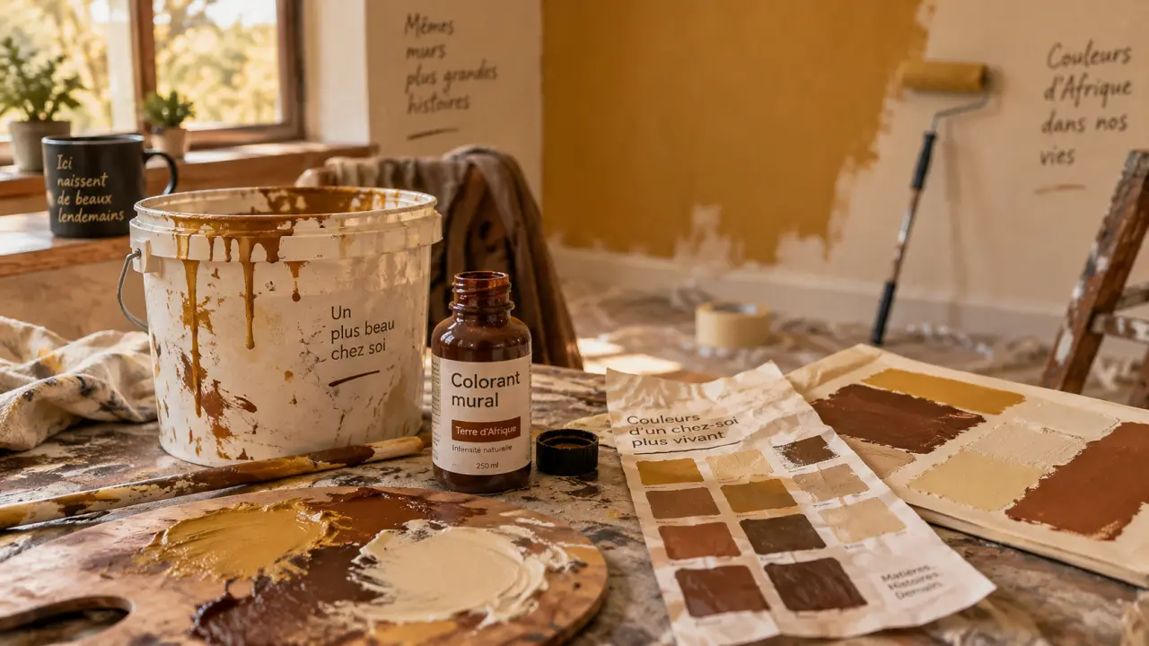 Colorant pour peinture murale : mélange qui évite de ternir la teinte