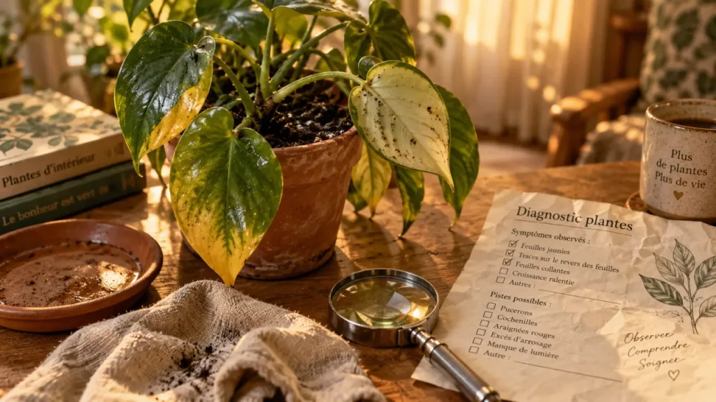 Maladie des plantes vertes : 3 signes pour agir avant le dépérissement