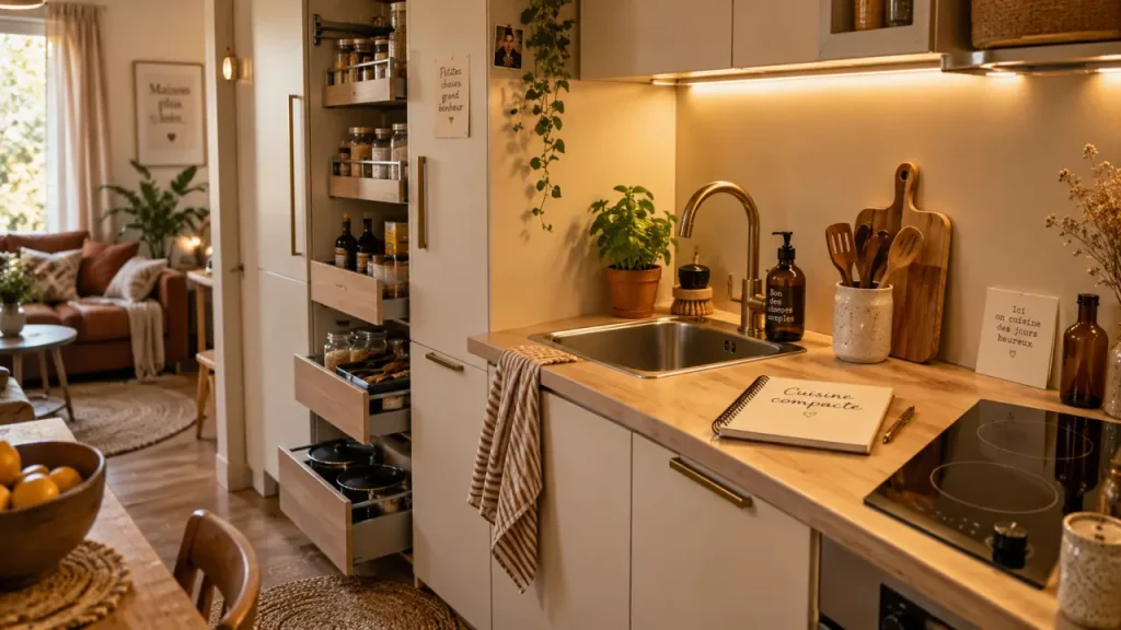 Mini cuisine équipée : 5 zones à optimiser pour cuisiner avec plus d’aisance