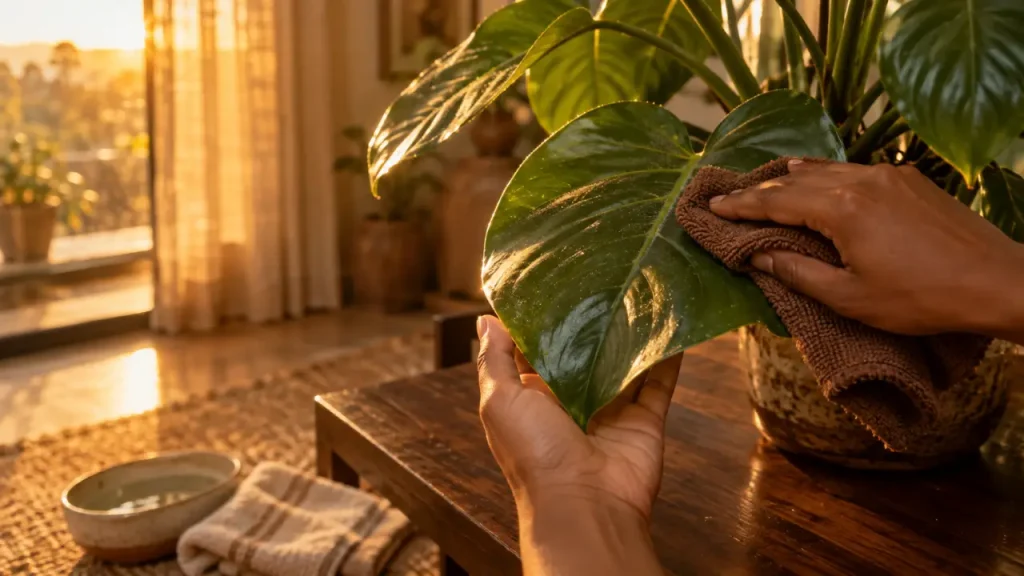 Nettoyer les feuilles des plantes vertes : les produits qui les ternissent à coup sûr