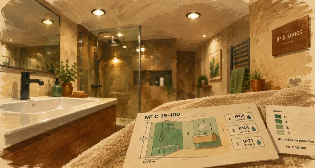 Spot de salle de bain : sécurisez chaque zone et éclairez mieux le miroir